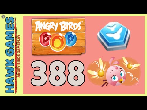 Angry Birds Stella POP Bubble Shooter Level 388 - Walkthrough, No Boosters