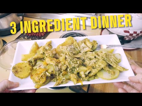 Frugal 3 Ingredient 1 Pot Dinner: Chicken, Potatoes & Orange