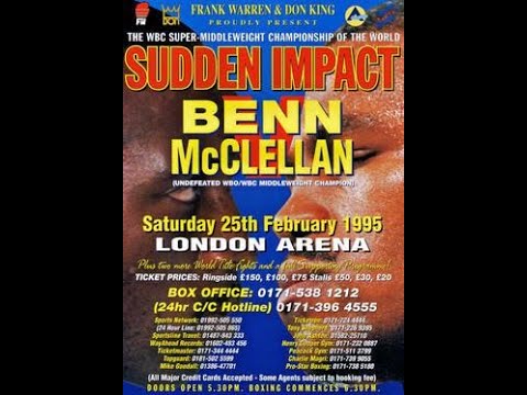 UK ITV Nigel Benn Vs  Gerald McClellan Full original broadcast