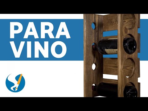 Cómo construir un BOTELLERO de madera 🍾
