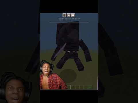 I spawned titan wither skeleton in Minecraft #minecraft #shorts #memes