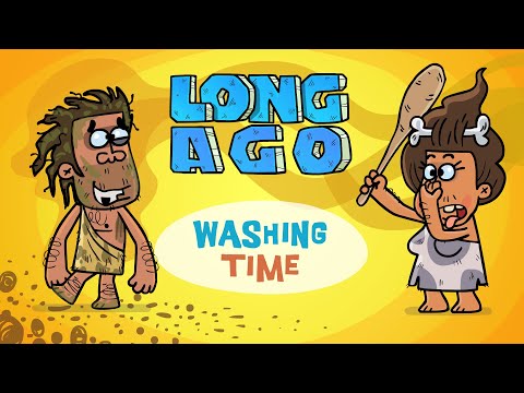 Washing Time - Long Ago #1 | Funny Caveman Cartoon | Hilarious Animation by Short Toons