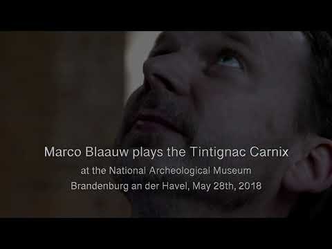 Marco Blaauw plays the Tintignac Carnyx, France @Archeomusica, Brandenburg