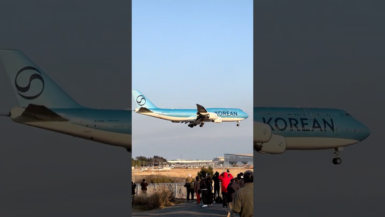 大韓航空のNew Liveryな747-8 / KAL711 HL7638 RJAA 16R 1550 260118