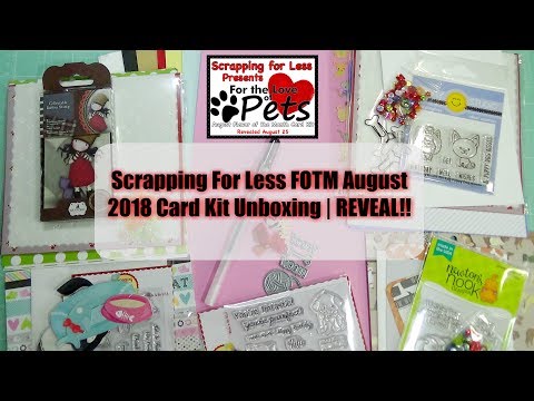 Scrapping For Less August Flavor of the Month Card Kit Reveal! | SFL Guest Designer