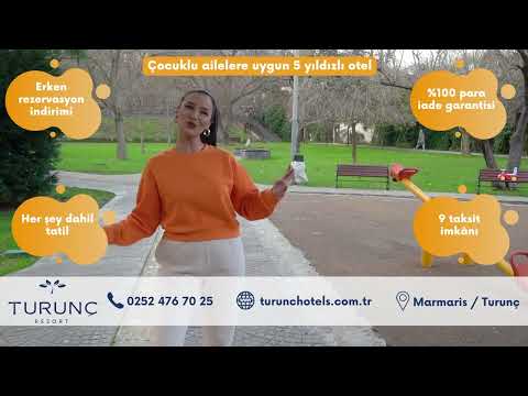 Çocuklu ailelere uygun Turunç Resort Otel