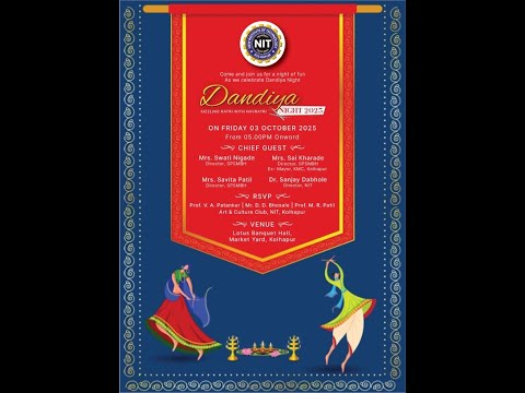NIT Dandiya Night 2025 | Kolhapur