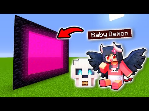 How To Make A Portal To The Aphmau BABY DEMON Dimension in Minecraft