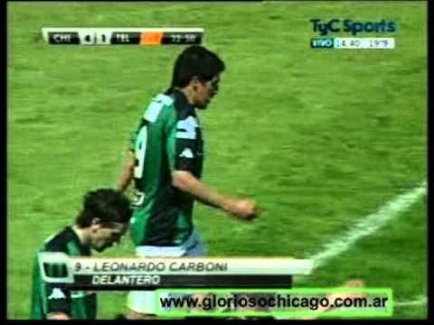 tercer Gol de Carboni Chicago 4 - San Telmo 1 / fecha 13 1ºB 2010/´11