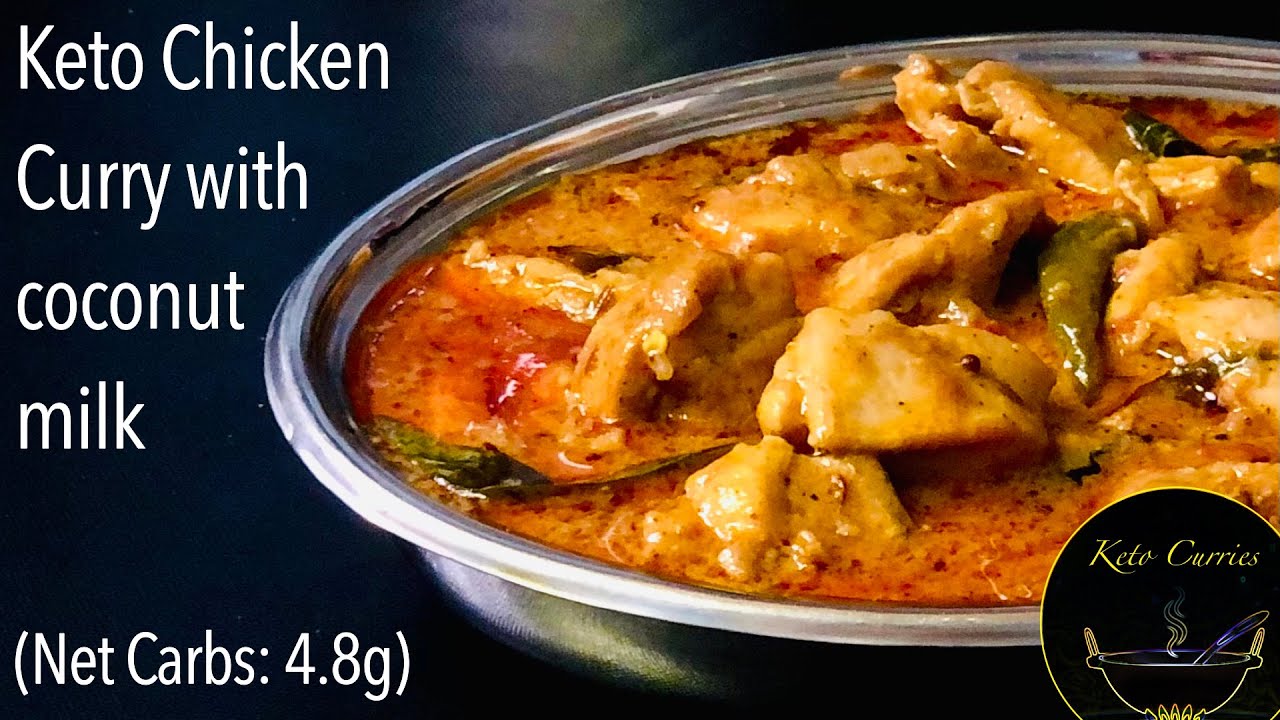 Keto Chicken Curry with coconut milk/Keto Coconut chicken/Keto chicken curry/Keto indian recipes