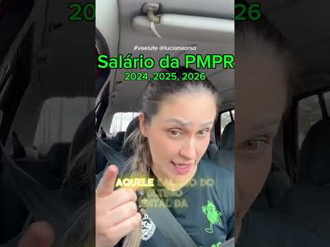 PMPR - Salário 2024 a 2026 #pmpr