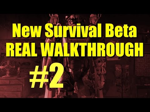 Fallout 4 New Survival Beta Walkthrough Part 2 - The Homeless Power Armor Build