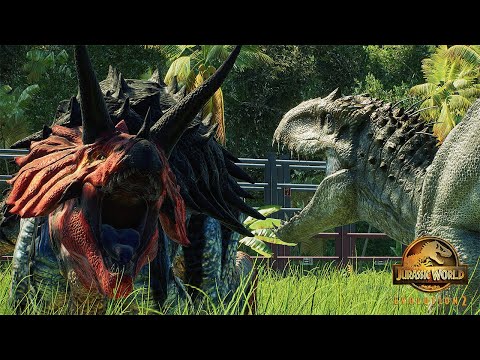 ULTIMASAURUS VS INDOMINUS REX: Hybrid Showdown!! | Jurassic World Evolution 2