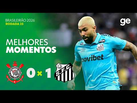 Gols e melhores lances de Corinthians x Santos
