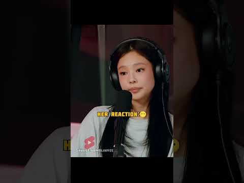Jennie's reaction when he said BTS ☠️😶 #bts #blackpink #jennie #shorts