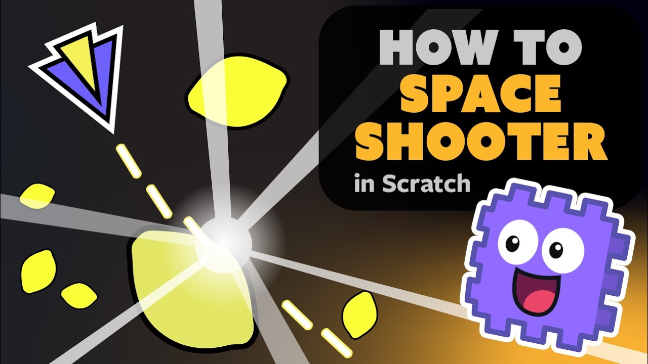 Code a Fun Space Shooter Game 🚀 | 1. Move & Shoot | Scratch Tutorial