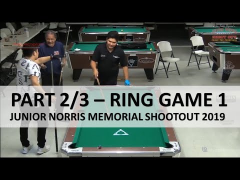 P2/3 - Efren Reyes Ten Ball Ring Game 1 - Junior Norris 2019