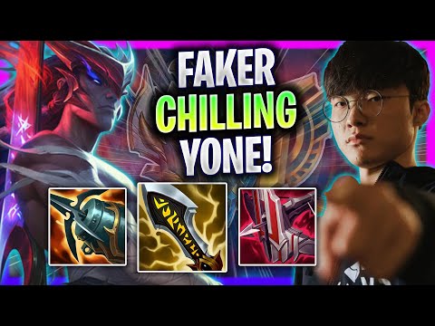 FAKER CHILLING WITH YONE! - T1 Faker Plays Yone Mid vs Galio! | Season 2024