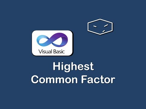 highest common factor in vb net