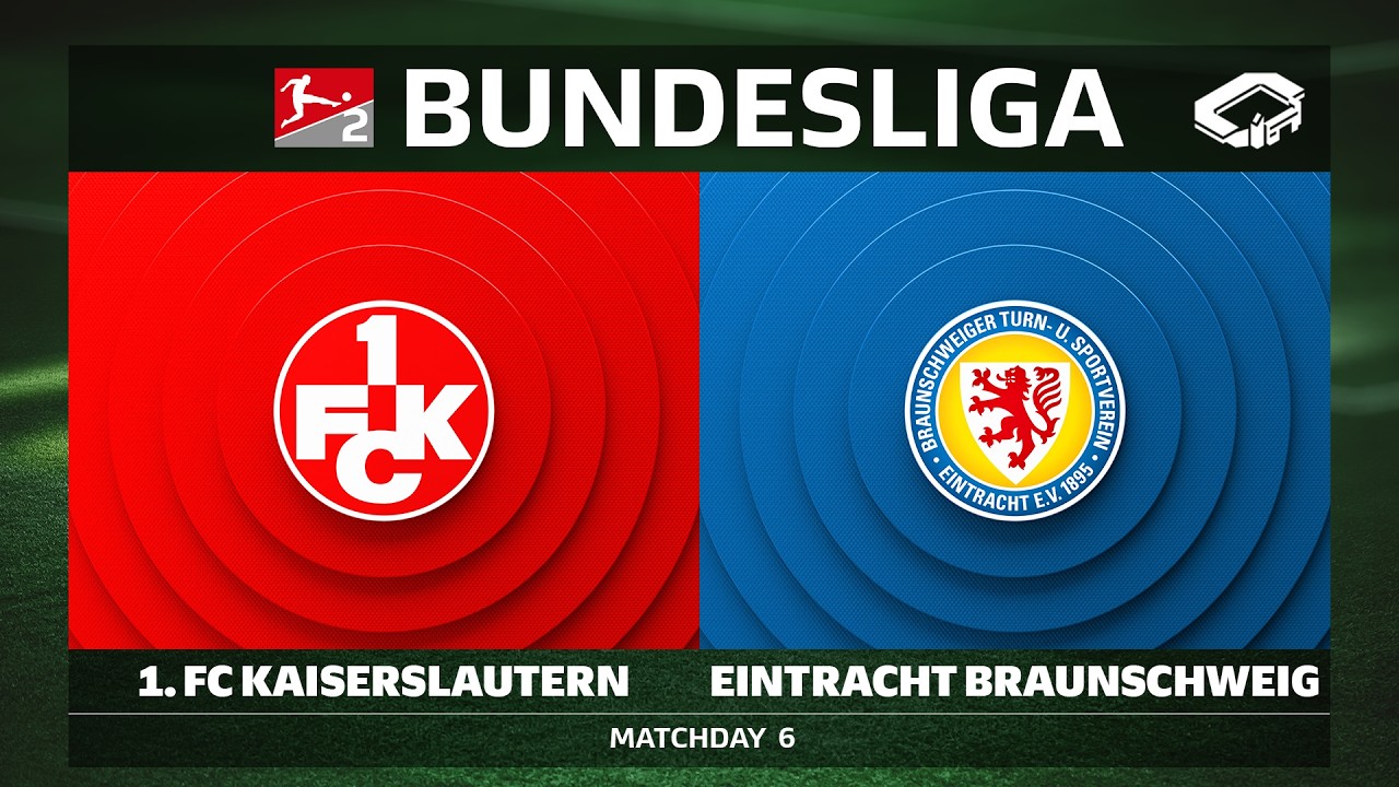 1. FC Kaiserslautern vs. Eintracht Braunschweig | Matchday 6 - Bundesliga 2 2026/27