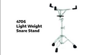 Video thumbnail for 4706 Light Weight Snare Stand by Gibraltar Hardware