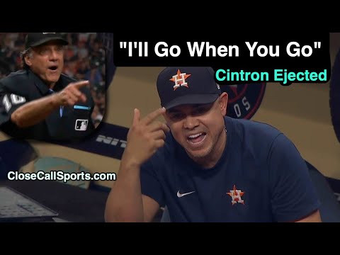 E229 - Phil Cuzzi Ejects Alex Cintron After Strike One to Jose Abreu as Astros Coach Ejects Ump Too
