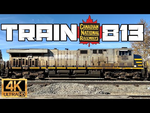 MASSIVE CN GRAIN TRAIN! Slow Roll-By & Heavy Grain Haul Action