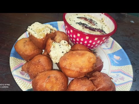 stret style mysore bonda recipe with spicy chutney | soft tea time snack mysore bonda -