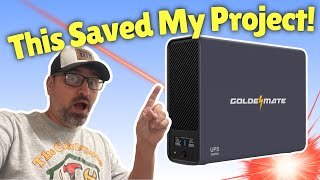 I Cut the Power... But My Laser Didn't Stop! GoldenMate UPS Review!