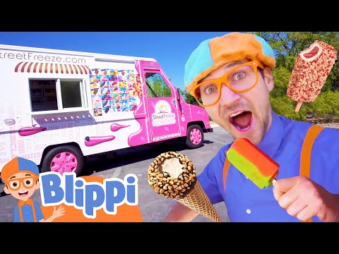 Blippi Visits an Ice Cream Truck | Math and Simple Addition | Educational Videos for Kids