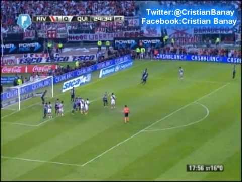River 5 Quilmes 0 (Relato Pablo Ladaga)  Torneo Final 2014 Los goles