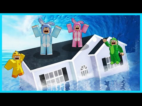 MIPAN & ZUZUZU Bertahan Hidup Di Pulau Penuh Tsunami Besar! ROBLOX