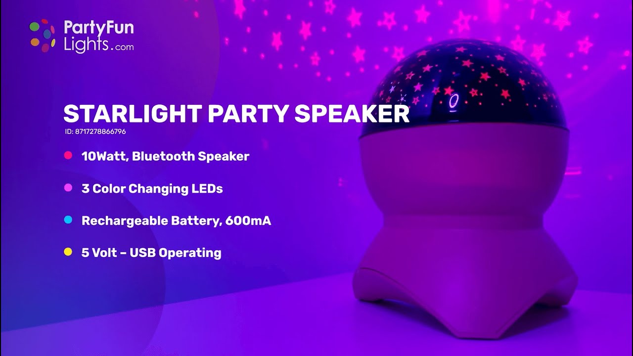 Starlight Party Speaker PartyFunLights 8717278866789