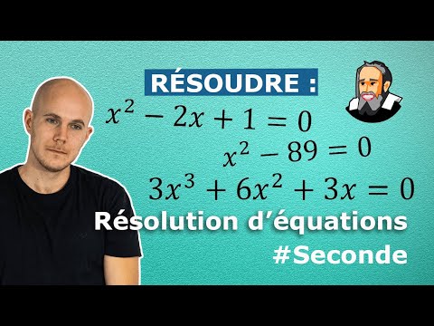 Résoudre une ÉQUATION avec la FACTORISATION des Identités Remarquables - Seconde