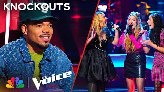 Sister Trio Sorelle Sings The Jacksons&#39; &quot;Blame It On the Boogie&quot; | The Voice Knockouts | NBC
