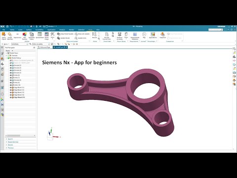 Siemens NX 1953 | Beginner Tutorial Solid Modeling