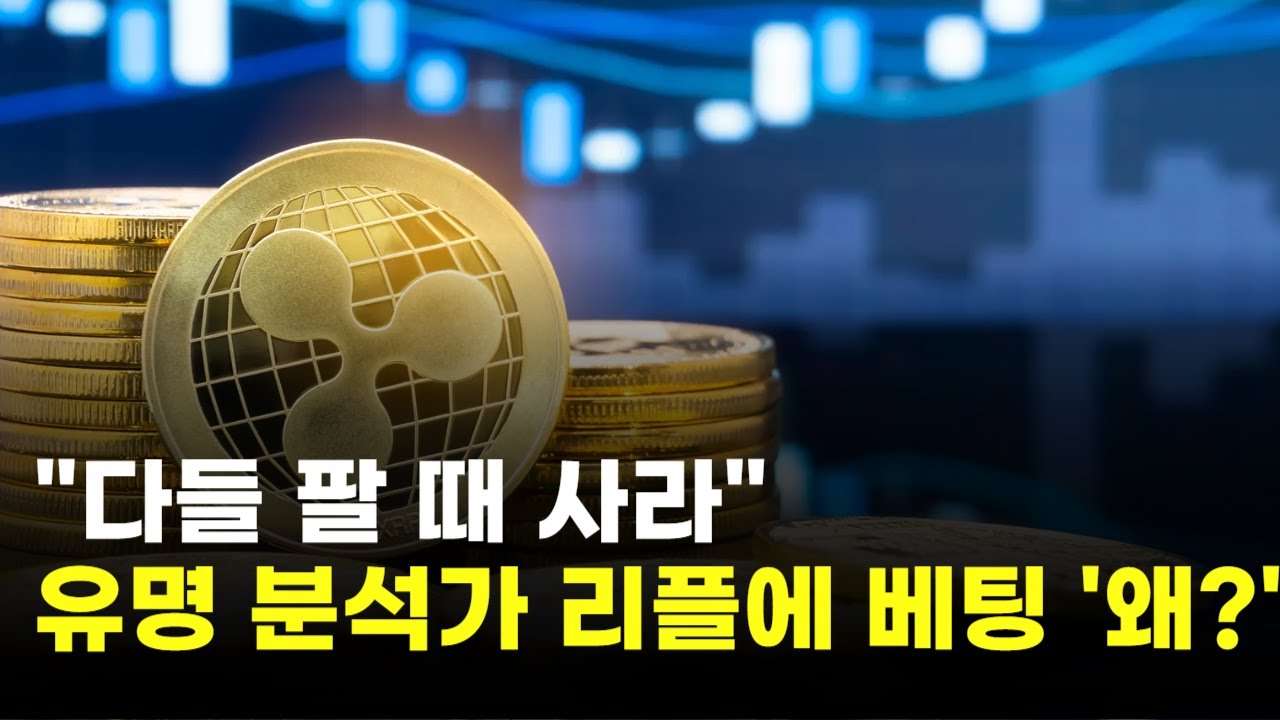 "다들 팔 때 사라"…유명 분석가, 리플에 베팅 '왜?'