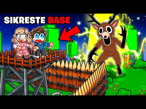 Judex Og Jeg Bygger Den ULTIMATIVT SIKRESTE Base I 99 Nights In The Forest!