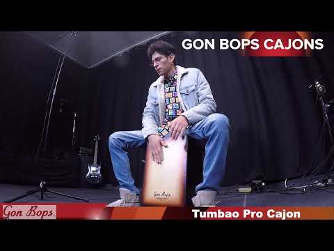 Gon Bops Tumbao Pro Cajon Walnut Finish +Back-pack GigBag +Free Shipping | NEW | TPCJW | Auth Dealer image 2