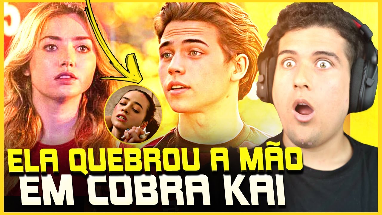 EITA! ELA QUEBROU A MÃO ENQUANTO FILMAVA COBRA KAI! NÃO SABIA DISSO...