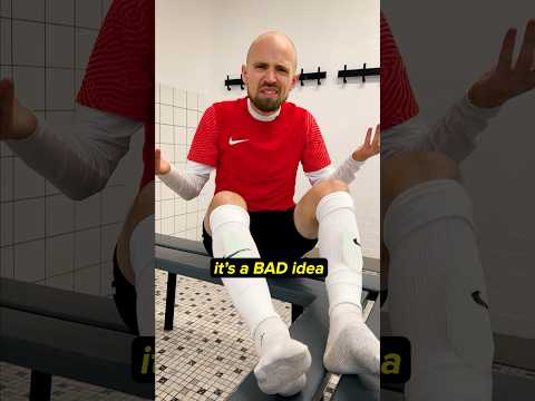 Different ways to wear shin pads