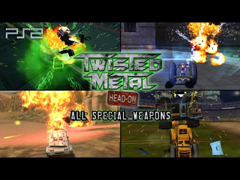 Twisted Metal: Head-On - All Special Weapons | PS2