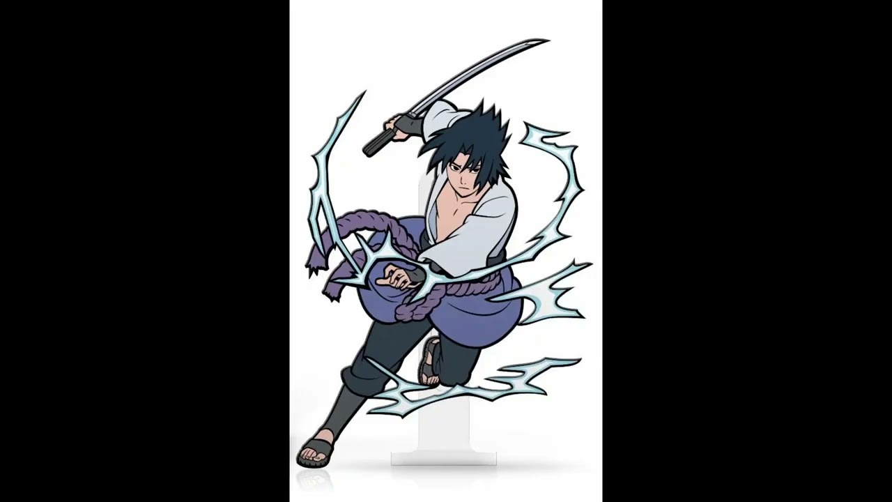 Naruto Shippuden Sasuke Version 2 FiGPiN Classic Enamel Pin