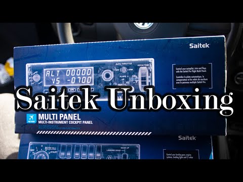Saitek Multi Panel and Saitek Throttle Quadrant Unboxing in 4k
