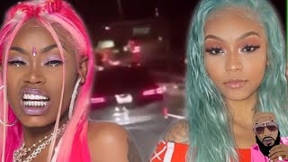 Asian Doll Runs Up On Cuban Doll In TRAFFIC