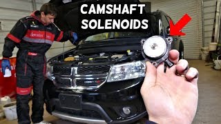 DODGE JOURNEY VVT SOLENOID CAMSHAFT PHASER  ACTUATOR SOLENOID REPLACEMENT