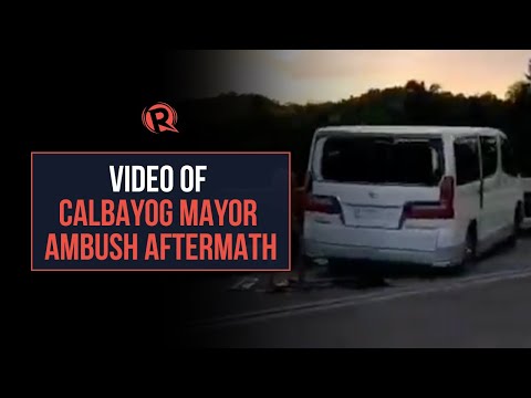 Aftermath of Calbayog City Mayor Ronaldo Aquino's ambush