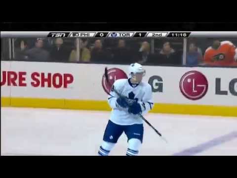 Tyler Bozak's First NHL Goal - Jan 14th 2010 (HD)