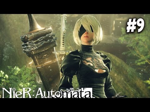 Nier Automata Walkthrough - Become A God! - Part 9 (PS4 Pro Gameplay)