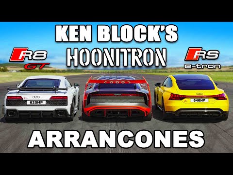 Hoonitron de Ken Block vs Audi R8 GT vs RS e-tron GT: ARRANCONES